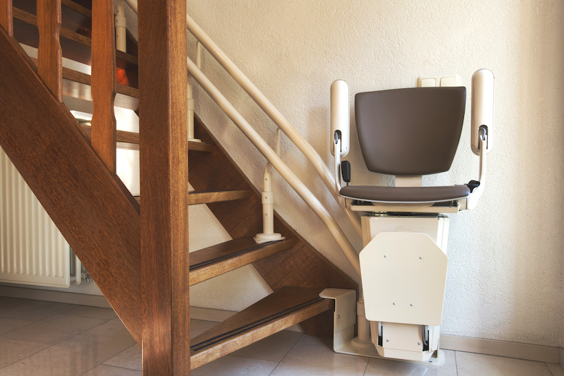 Stair Lift World - Automatic stairlift on staircase
